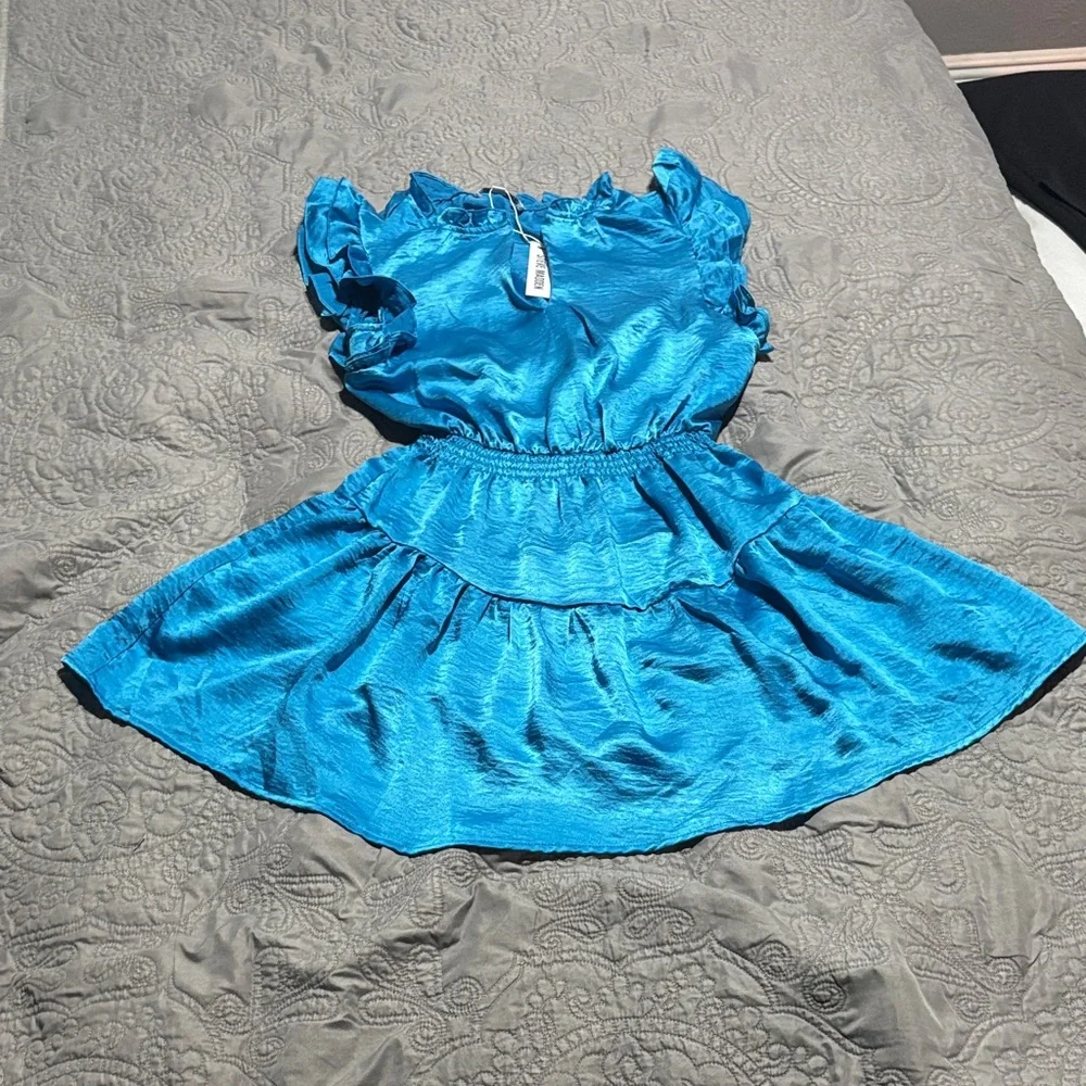 Steve Madden Blue Mini Dress β’ NWT β’ Size S - Picture 1 of 6